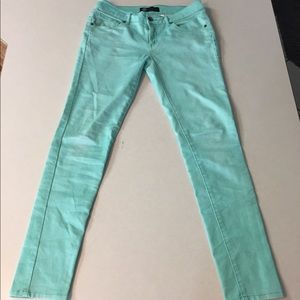 Women’s mint/green skinny jeans